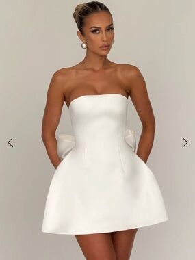 lorena open back mini dress Lorena Ruffled Mini Dress main image 1